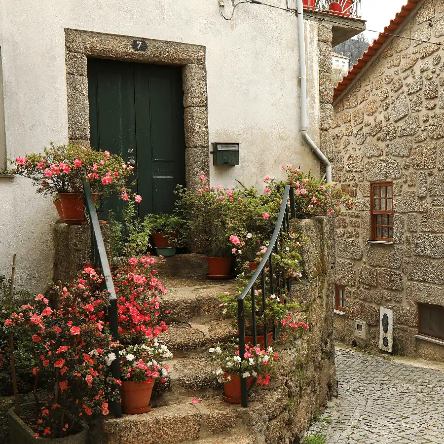 Casa de piedra con encanto en un entorno rural y sereno.