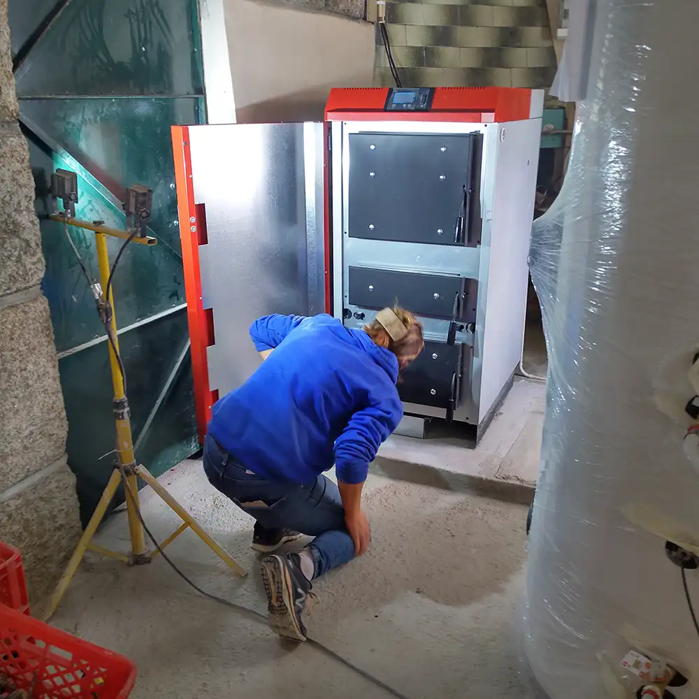 Heating the house, water and power a generator