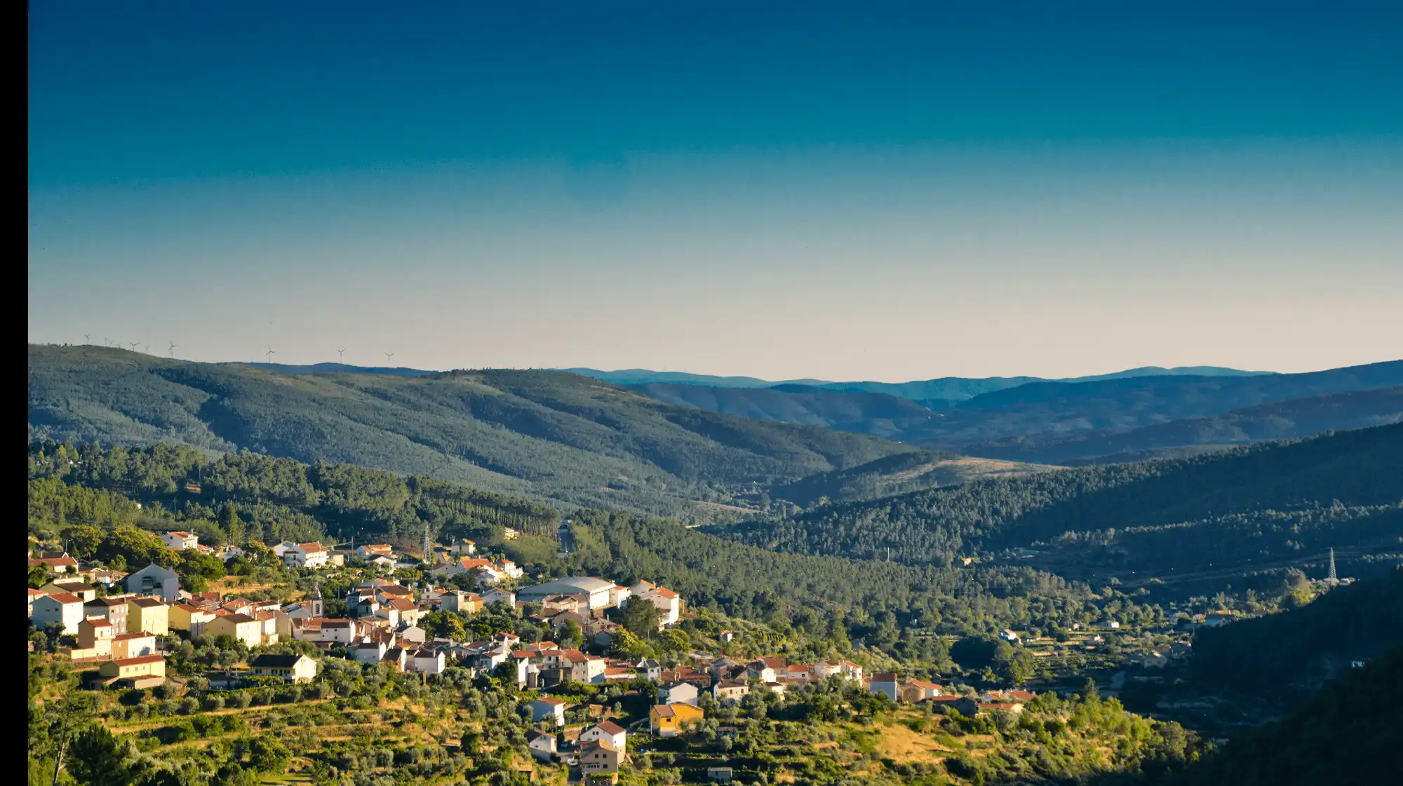 Cortes do Meio lush village famous for natural river beaches and trails