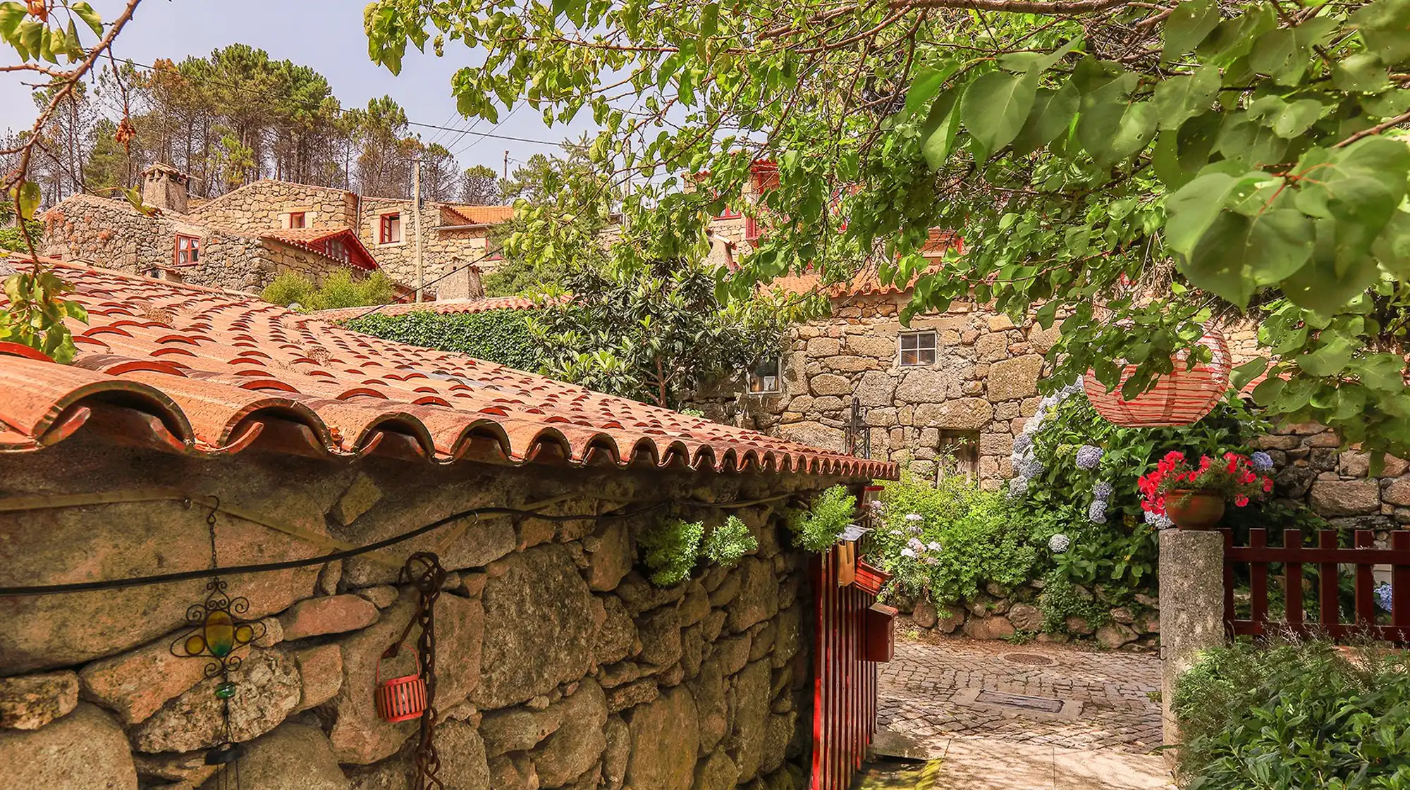 Póvoa Velha quiet mountain hamlet with rustic granite houses